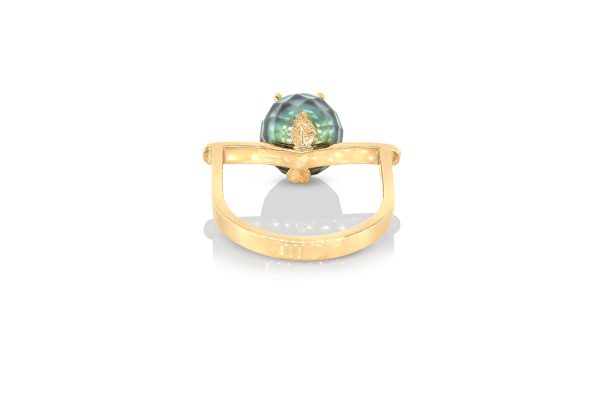 Bague Psyché en or, perle et diamants 4