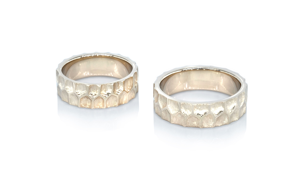 Alliance Dragon gris en or gris non rhodié 5