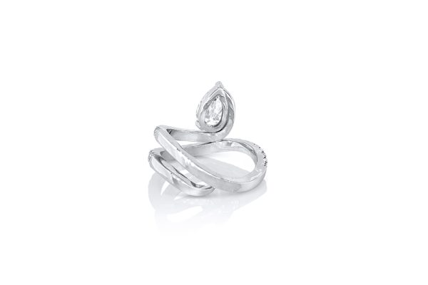 solitaire princesse en or blanc et diamants 8