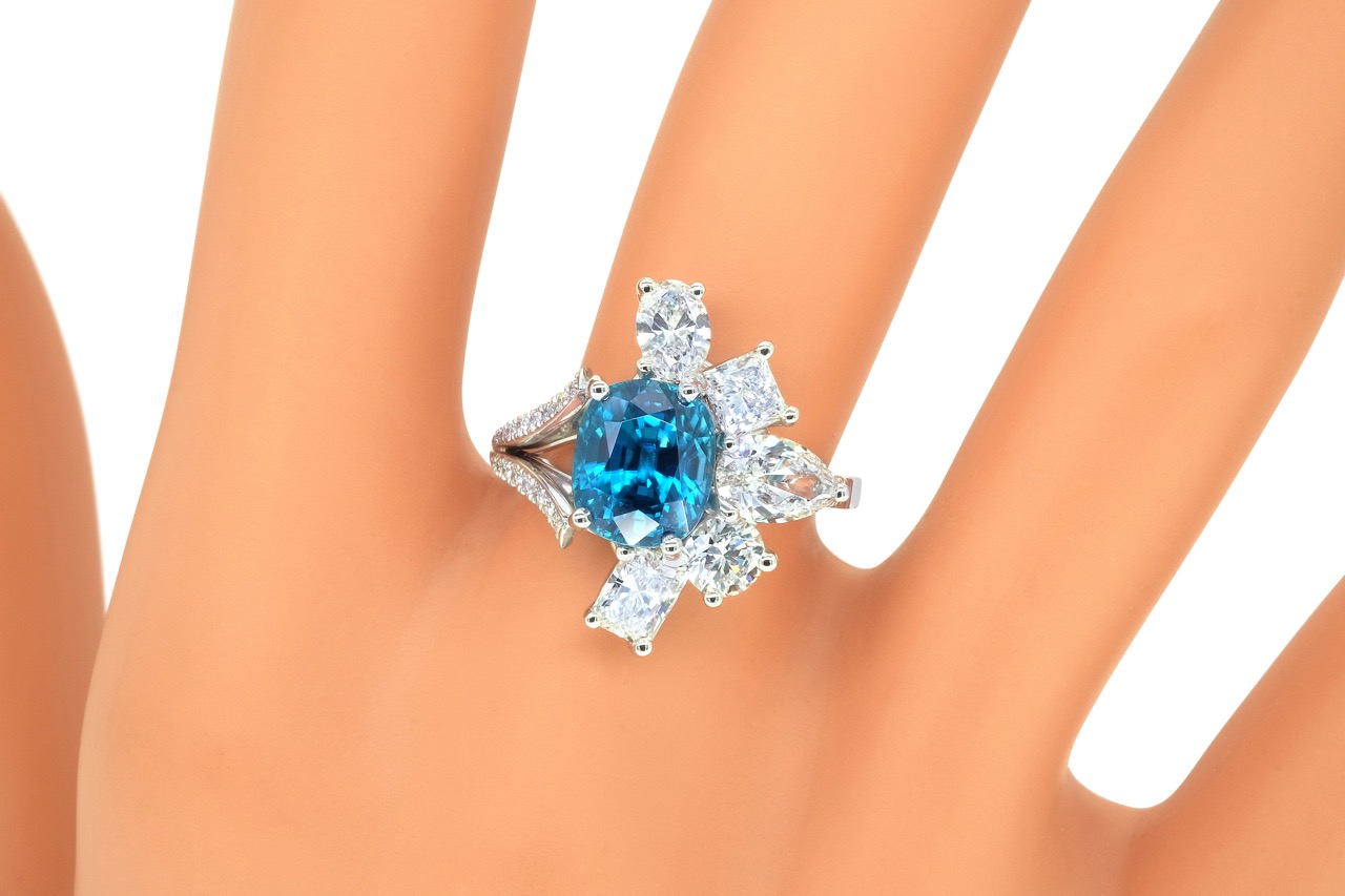 Bague Mama Qusha, Diamant zircon et or 8