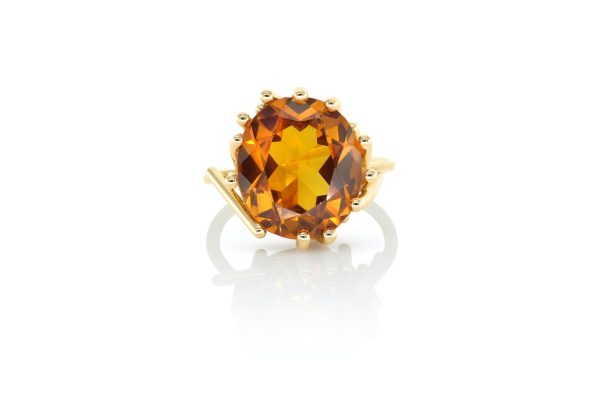 Bague Nest, Or et citrine 7