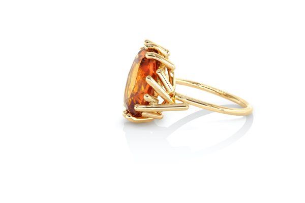 Bague Nest, Or et citrine 5