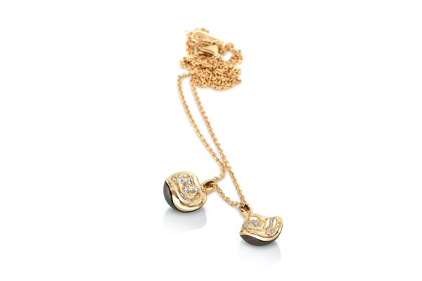 Pendentif Niño or et diamants 3