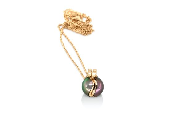 Pendentif Niño or et diamants 2