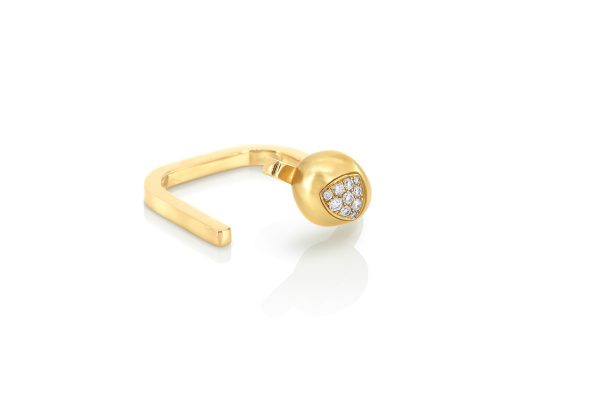 Bague Mimi or jaune diamants et perle 4