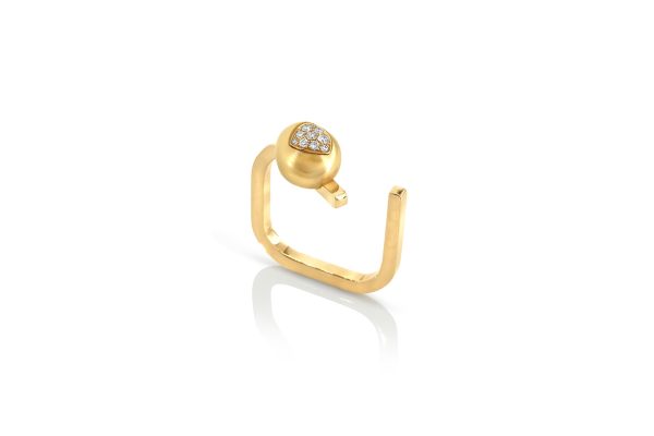 Bague Mimi or jaune diamants et perle 2
