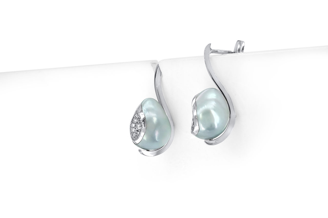 boucles d'oreilles reflet blanc 2