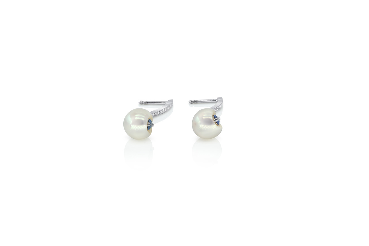 boucles d'oreilles reflet bleu 1