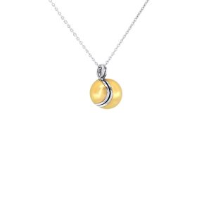 pendentif nino gold, or blanc et perle 3